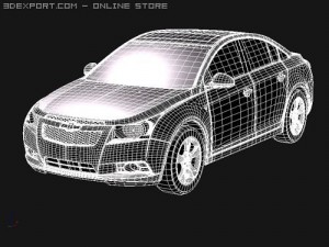 Chevrolet Cobalt Cruze Midpoly 3D Модель