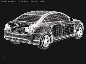 Chevrolet Cobalt Cruze Midpoly 3D Модель