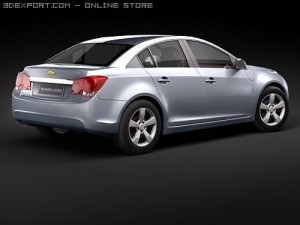 Chevrolet Cobalt Cruze Midpoly 3D Модель