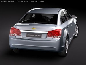 Chevrolet Cobalt Cruze Midpoly 3D Модель