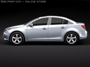 Chevrolet Cobalt Cruze Midpoly 3D Модель
