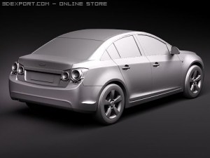 Chevrolet Cobalt Cruze Midpoly 3D Модель
