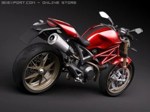 Ducati Monster 1100s 3D Model