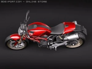 Ducati Monster 1100s 3D Model