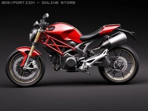 Ducati Monster 1100s 3D Model