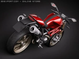 Ducati Monster 1100s 3D Model