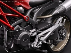 Ducati Monster 1100s 3D Model