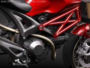 Ducati Monster 1100s 3D Model