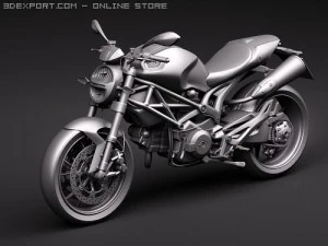 Ducati Monster 1100s 3D Model