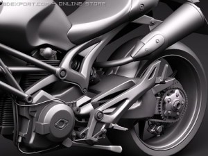 Ducati Monster 1100s Modelo 3D