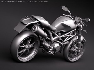 Ducati Monster 1100s Modelo 3D
