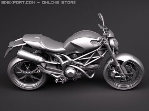 Ducati Monster 1100s Modelo 3D