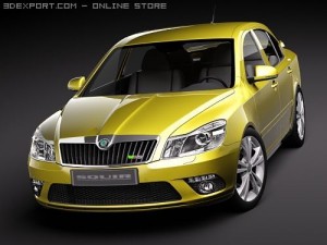 Skoda Octavia RS Sedan 2010 Model 3D