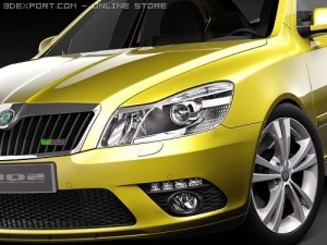 Skoda Octavia RS Sedan 2010 Model 3D