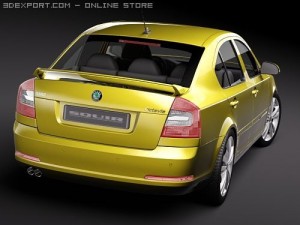 Skoda Octavia RS Sedan 2010 Model 3D