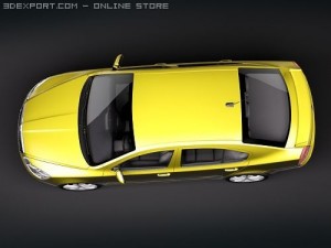 Skoda Octavia RS Sedan 2010 Model 3D