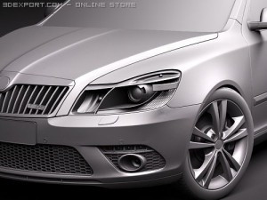 Skoda Octavia RS Sedan 2010 Model 3D