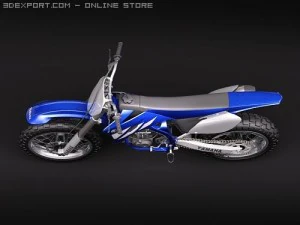 Yamaha YZ450F Offroad Enduro Model 3D