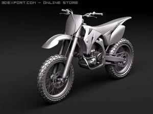 Yamaha YZ450F Offroad Enduro Model 3D
