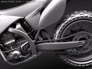Yamaha YZ450F Offroad Enduro Model 3D