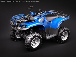 Yamaha Grizzly 700FI 3D Model