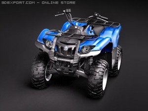 Yamaha Grizzly 700FI 3D 모델