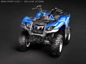 Yamaha Grizzly 700FI 3D Model