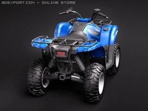 Yamaha Grizzly 700FI 3D Model