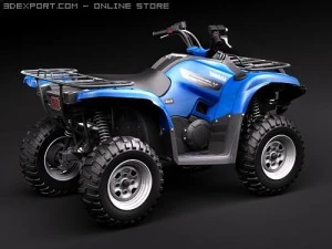 Yamaha Grizzly 700FI 3D Model