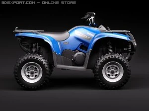 Yamaha Grizzly 700FI 3D Model