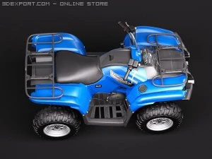 Yamaha Grizzly 700FI 3D Model