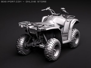 Yamaha Grizzly 700FI 3D 모델