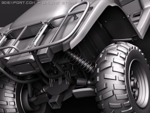 Yamaha Grizzly 700FI 3D 모델