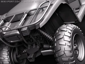Yamaha Grizzly 700FI 3D Model