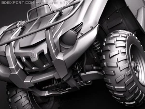 Yamaha Grizzly 700FI 3D Model