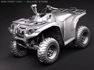 Yamaha Grizzly 700FI 3D 모델