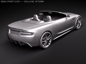 Aston Martin DBS Volante 2010 Model 3D