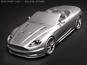 Aston Martin DBS Volante 2010 3D Model