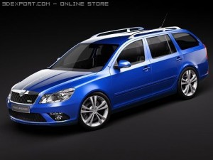 Skoda Octavia RS Combi 2010 Modello 3D