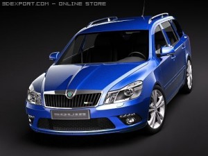 Skoda Octavia RS Combi 2010 3D 모델