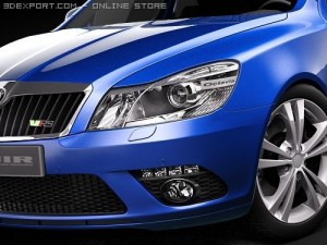 Skoda Octavia RS Combi 2010 3D 모델