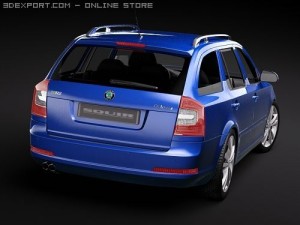 Skoda Octavia RS Combi 2010 3D 모델