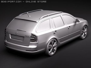 Skoda Octavia RS Combi 2010 3D 모델