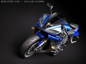 Yamaha YZF - R6 2009 Modelo 3D