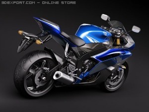 Yamaha YZF - R6 2009 Modelo 3D