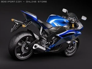 Yamaha YZF - R6 2009 3D Model