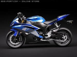 Yamaha YZF - R6 2009 3D Model