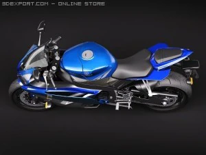 Yamaha YZF - R6 2009 3D Model