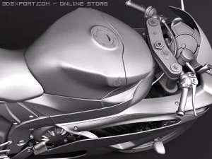 Yamaha YZF - R6 2009 3D Model