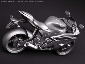 Yamaha YZF - R6 2009 Modelo 3D